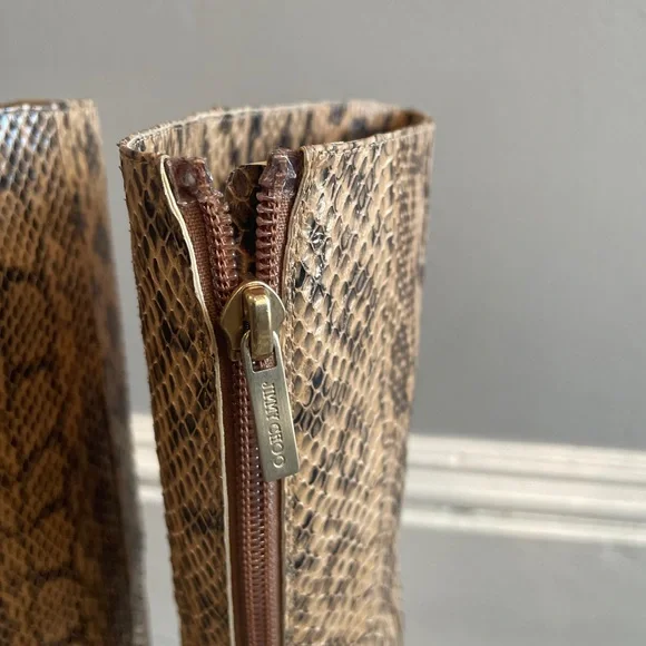 Jimmy Choo Snakeskin Leather Tall boots - Picture 7 of 11